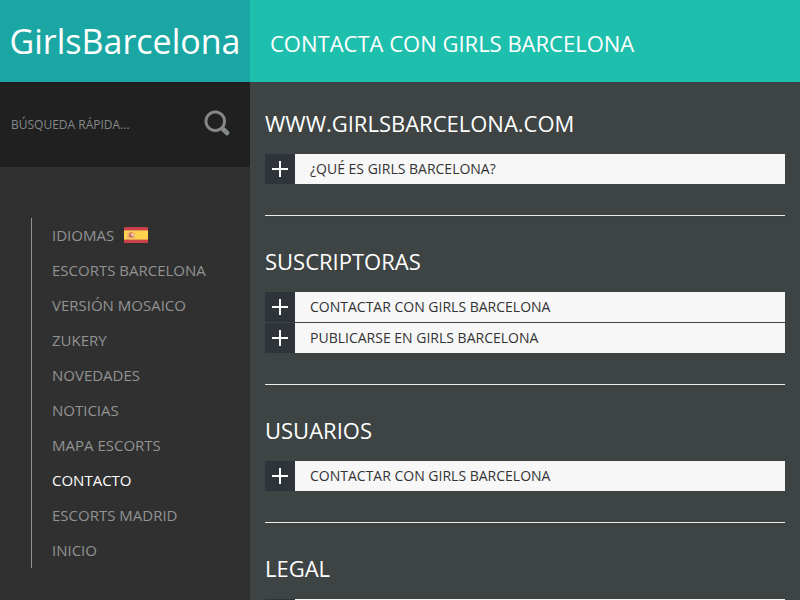 Contacte GirlsBarcelona